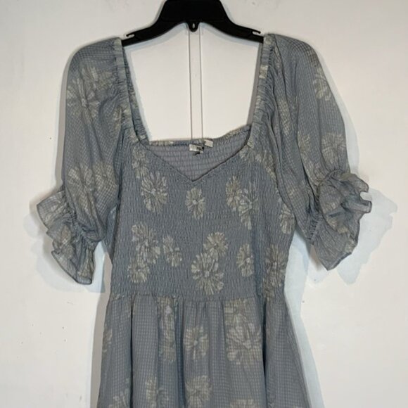 Madewell Dresses Madewell Silk Lucie Smocked Mini Dress In Moody Blooms - Picture 6 of 13